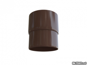 Муфта соеденительная (Соединитель трубы) D-85 DOCKE Шоколад фото