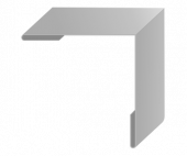 Планка угла наружного 50*50*3000 RAL 7004 фото