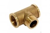 Фотография тройник valfex вр/нр/вр 1/2" латун.(100/10)