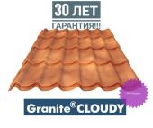 Металлочерепица Ламонтерра CLOUDY 0,5 мм RAL Anticato 1190/1100 30 лет гарантия фото