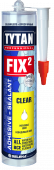 Фотография клей-герметик tytan professional fix2 clear прозрачный 290мл