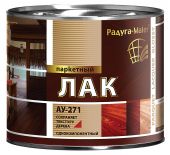 Фотография лак паркетный "радуга" алкидно-уретановый матовый бесцветный (1,9л)