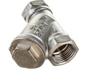 Фотография фильтр сетчатый для воды valfex 3/4" вр/вр латун. под пломбу никел.(64/16)