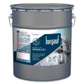 Фотография грунт-эмаль бергауф enamel 3в1 светло-серая 22 кг