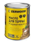 Фотография масло для террас zerwood mtd бесцветный 0,75кг