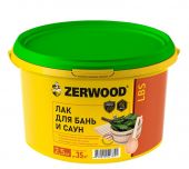 Фотография лак zerwood для бань и саун с воском 2,5кг