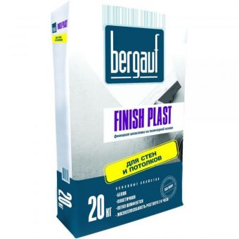 Шпаклевка полимерная Bergauf Finish Plast 20кг (под.64шт) фотография