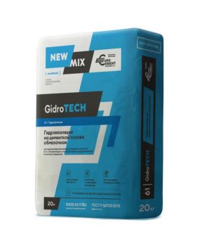 Фотография гидроизоляция gidrotech на цементной основе обмазочная 20кг