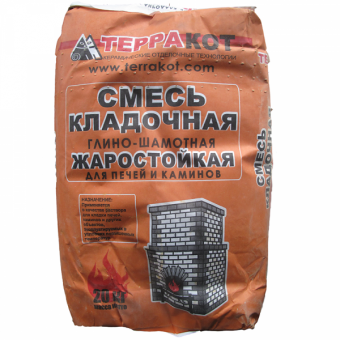 Глино-шамотная смесь 20кг (50шт под) фотография