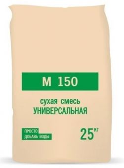 Цементно-песчаная смесь М-150 25 кг (50меш в под.) фотография