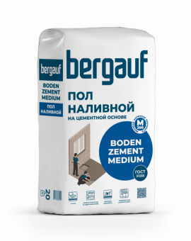 Пол наливной на цементной основе Bergauf Boden Zement Medium 20кг (под.56шт) фотография