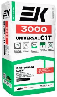 Клей ЕК 3000 для плитки 25 кг/под.60/1,5 т фотография