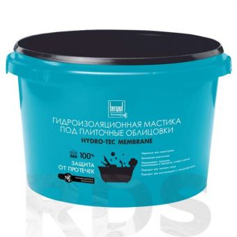 Фотография мастика гидроизоляционная bergauf hydro-tec membrane(бергауф) 4кг