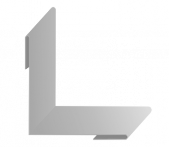 Планка угла внутреннего 50*50*3000 RAL 7004 фото