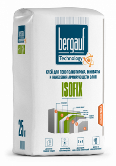Клей для пенополистирола,минваты Bergauf Isofix 25кг (56шт/под) фотография