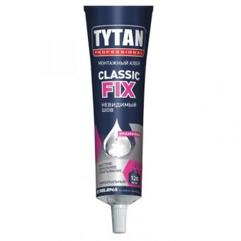 Фотография клей монтажный classic fix прозрачный 100 мл tytan professional