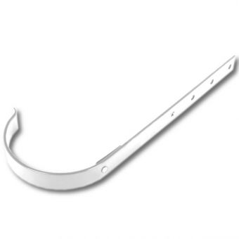 Держатель желоба карнизный Д150х165 RAL 9010 Белый фото