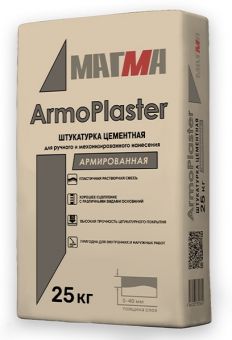 Штукатурка цементная МАГМА "ArmoPlaster" 25кг/под.56 фотография