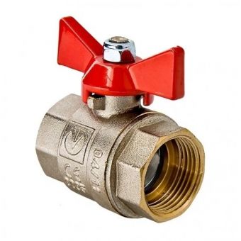 Фотография кран шаровой valfex 3/4" вр/вр бабочка латун.(80/20)