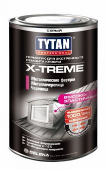Фотография герметик для экстренного ремонта кровли x-treme tytan professional прозрачный 310мл.