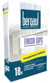 Шпаклевка финишная Bergauf Finish Gips 18кг(на гипсовой основе)под./56шт фотография