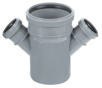Фотография крестовина пп серая б/н одноплоскостная дн110х50х50х45 (30)