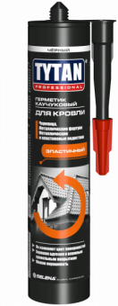 Фотография герметик каучуковый для кровли прозрачный tytan 310 мл
