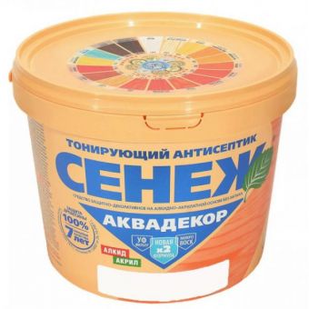 Фотография сенеж аквадекор x2-101 иней 0,9кг