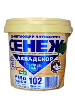 Фотография сенеж аквадекор x2-102 бесцветный 0,9кг
