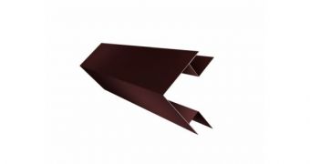 Планка угла наружного сложного 75*75*3000 RAL 8017 фото