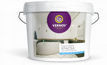 Фотография краска vernov влагостойкая для стен/потолков 14,0 кг