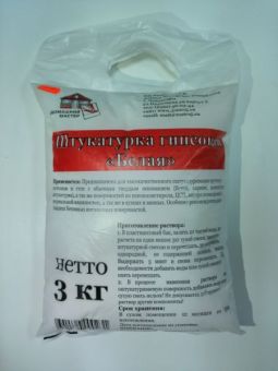Штукатурка "Белая" 3 кг фотография