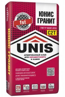 Клей для плитки UNIS Гранит 25кг фотография