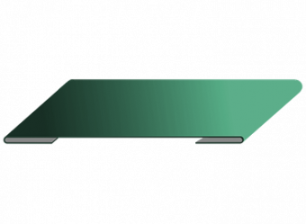 Планка стыковочная 60*3000 RAL 6005 фото