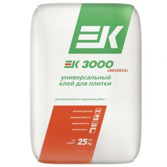 Клей ЕК 3000 для плитки 25 кг / под60меш / 1,5 т фотография