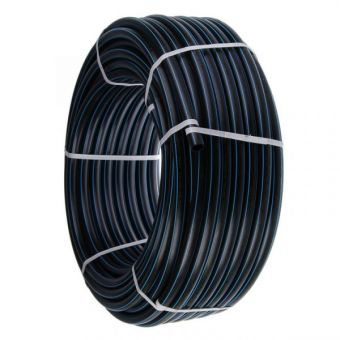 Фотография труба напорная пэ 100 20х2,0 pn16 sdr 11,0 питьевая гост 18599-2001(100м) 