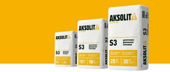 Шпатлевка финишная гипсовая Aksolit S3 /25кг,под.49 шт фотография