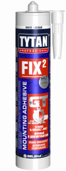 Фотография клей монтажный tytan professional fix2 gt 290мл, белый