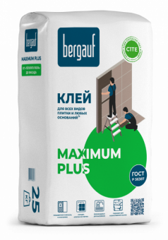 Клей для плитки Bergauf Maximum Plus 25кг (под.56шт) фотография