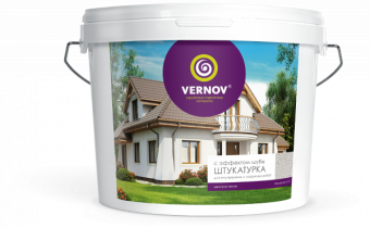 Фактурная штукатурка с эффектом шубы VERNOV, 8 кг фотография