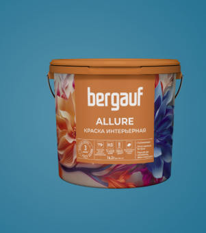 Фотография bergauf allure краска интерьерная водно-дисперсионная полиакриловая для внутренних работ база а, 9 л
