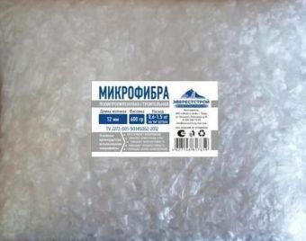 Волокно армирующее Микрофибра полипропилен.12мм 600г фотография